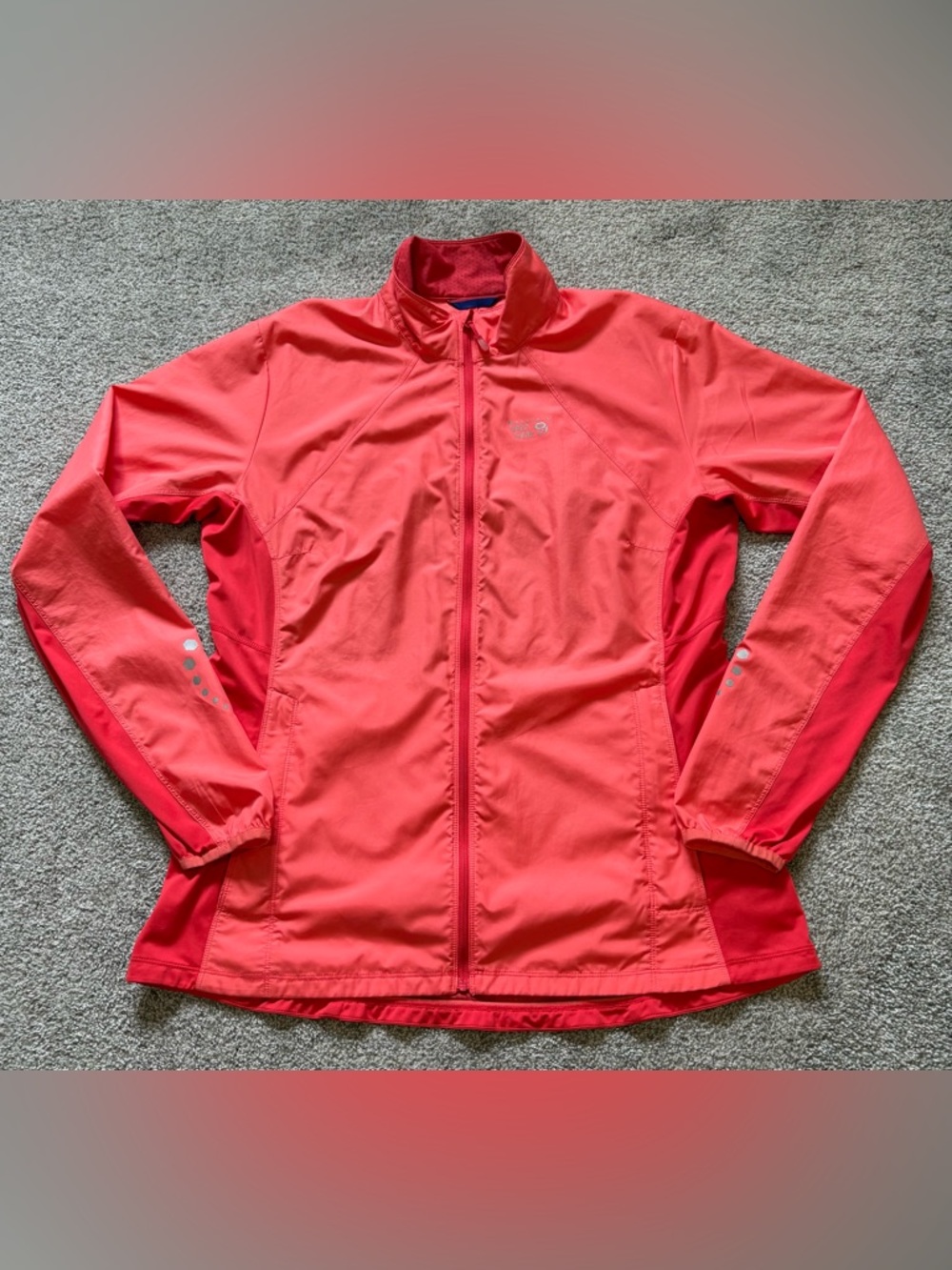 Mountain Hardwear Women's Bright Coral Lightweight Windbreaker Utility Jacket